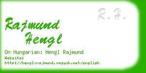 rajmund hengl business card